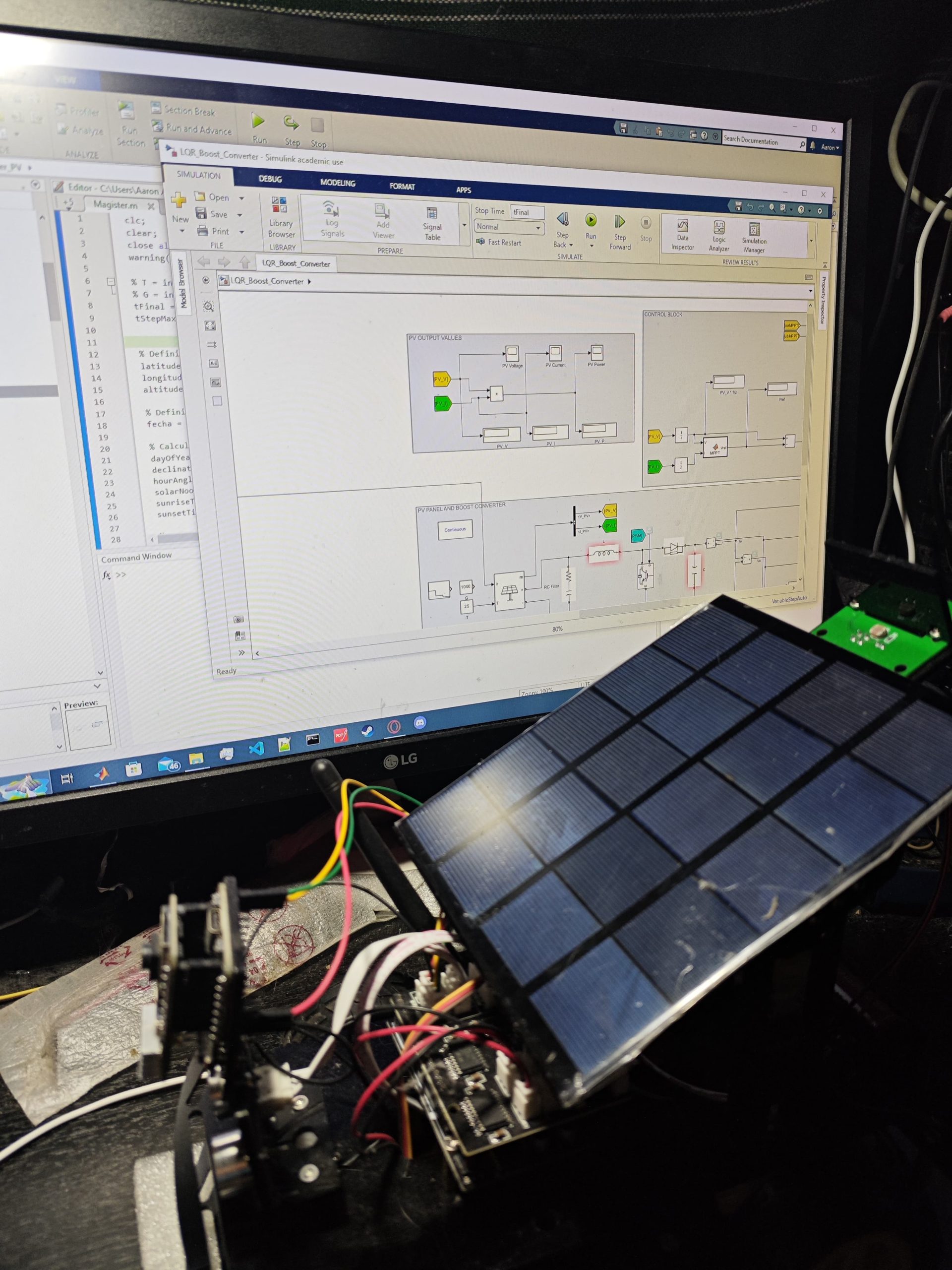 Proyecto de seguimiento solar inteligente y control MPPT
